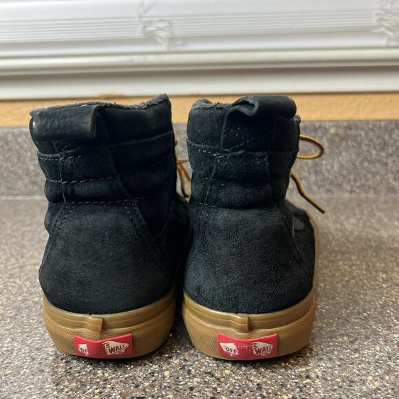 Vans Shoes Mens 6.5 Ultrarange Heiq Eco Dry Black Suede Sk8 Hi Gum Sole Womens 8 - Picture 9 of 11